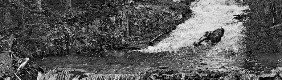 cascading waterfalls - glacial pools