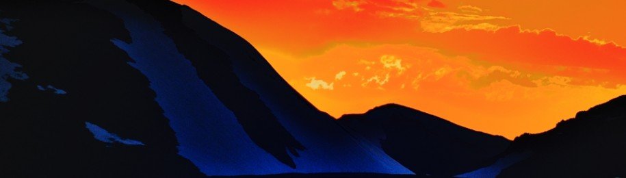 fire & ice - rocky mountain national park sunset